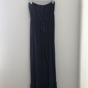 Navy blue maxi dress